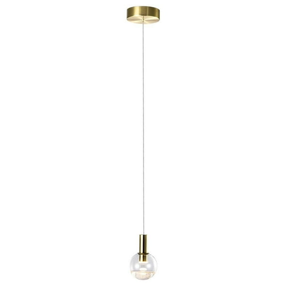 VONN Sienna 5" ETL Certified Integrated LED Aluminum Pendant - Brass