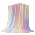 thumbnail image 6 of Pink Purple Blanket Soft Cozy Warm Throw Blanket for Couch, Plush Fuzzy Flannel Fleece Blankets for Sofa, Modern Colorful Ombre Abstract Tie Dye Art Bed Blankets Lightweight Gifts for Women, 32"x48", 6 of 9