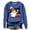 Blue Halloween Shirts for Women FALLDEALS072207, variant on IDOCLOTHES Halloween Sweatshirt Women Cute Pumpkin Ghost Drinking Coffee Printed Fall Outfits for Women Long Sleeve Tops Womens Fall Fashion Clothing Blue, S
