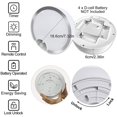 thumbnail image 2 of densenon Led Motion Sensor Ceiling Light Battery Operated Round Indoor Outdoor Flush Mount For Kitchen, Bedroom, Bathroom, Hallway (batteries Not Included) BatLed Motion Sensor Ceiling Ligh, 2 of 5