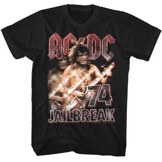 American Classics ACDC Back In Black Adult T-Shirt, Cotton, Black