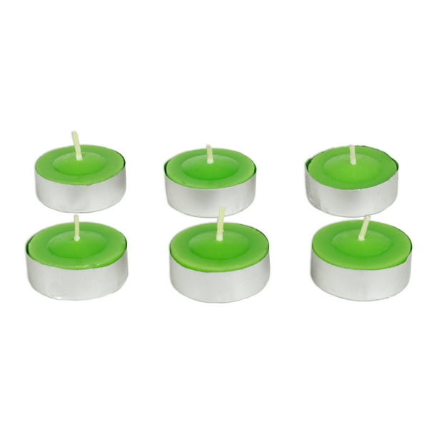 Insect Repellent Summer Tealight Citronella 1.5" Candles, 6 Pack