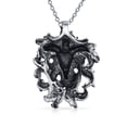 thumbnail image 2 of Bling Jewelry Womens Unisex Vintage Zodiac Sign Pendant Necklace in Oxidized Sterling Silver, 2 of 5