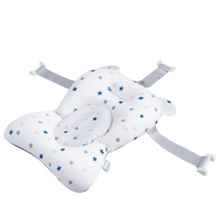 ZIYIXIN Newborn Infant Baby Boy Girl Bath Seat Support Foldable Pad Baby Bathtub Pillow Nonslip Floating Bathing Tub Seat