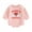 Pink, variant on Baby Girls Valentine's Day Romper 6 12 18 24M Long Sleeve Crew Neck Heart Letter Print Sweatshirt Romper