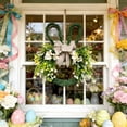 thumbnail image 4 of YingYouFu Easter Bunny Spring Wreath with Egg, Twig and Berries Green Rabbit Easter Wreath for Front Door Decorations Home Farmhouse Outdoor Indoor Wall Mantel Window, 4 of 7