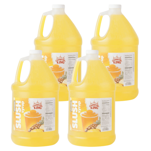 Concession Stand Slushy Syrup 5:1 Concentrate - 1 Gallon Bulk Food Service - Multiple Flavors (4/CASE)