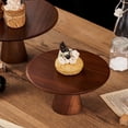 thumbnail image 4 of Elegant Wood Cake Stand - High Footed Dessert Display Plate for Cakes Cupcakes and Pastries Perfect for Weddings, 4 of 6