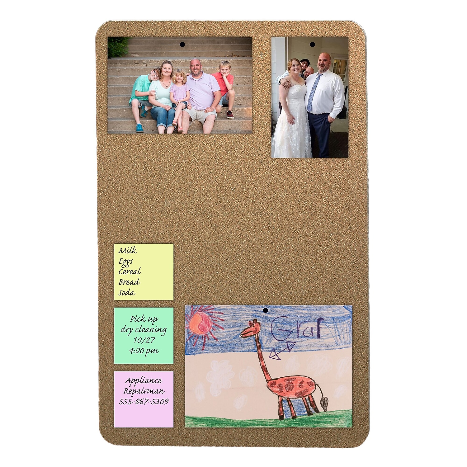 Lightweight Reminder, Notes 18 x 24 Cork Bulletin Board Set of 5