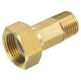 thumbnail image 1 of Unique Bargains G3/4 Femelle x G1/2 Filetage Mâle 54mm Raccord de Tuyau en Laiton Raccord Hexagonal, 1 of 5