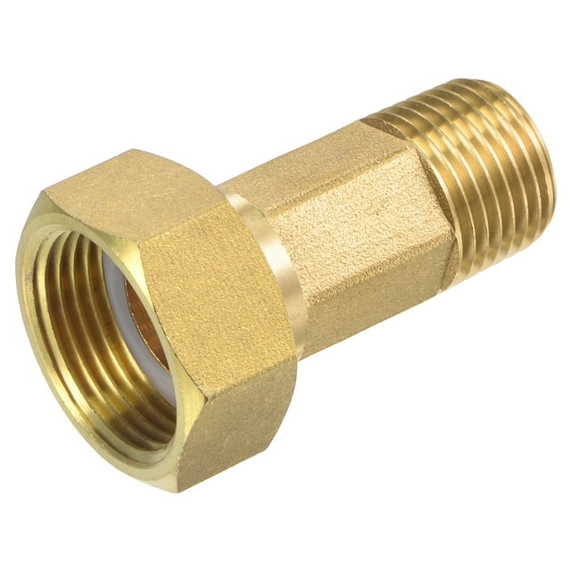 Unique Bargains G3/4 Femelle x G1/2 Filetage Mâle 54mm Raccord de Tuyau en Laiton Raccord Hexagonal