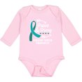 thumbnail image 3 of Inktastic Ovarian Cancer Awareness Brave and Strong with Arrows Boys or Girls Long Sleeve Baby Bodysuit, 3 of 5
