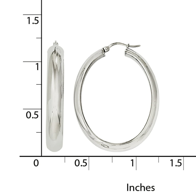 Stainless steel hotsell hoop earrings walmart