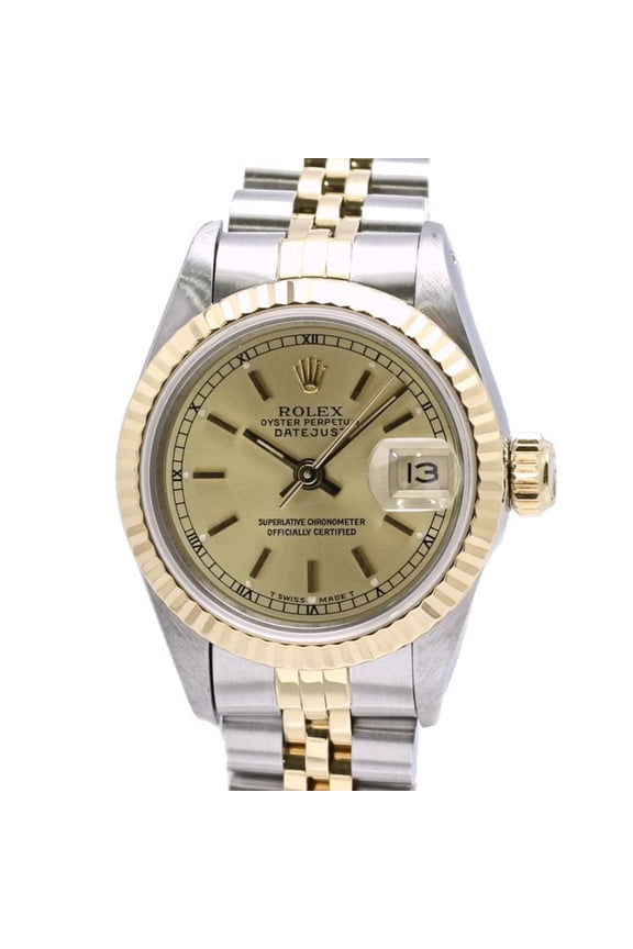 Pre-Owned ROLEX Datejust 69173 Women's Watch, Stainless Steel x 18K Yellow Gold, 40461