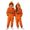 Orange, variant on ZHOGXU Halloween Boys Girls Pumpkin Head Stick Figure Graphic Hoodie Jumpsuit Full Zip Jumpsuit With Pocket for Kids Stylish Festival Party Sleepwear,13-14 Years