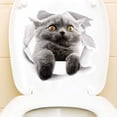 thumbnail image 2 of Cat Lovely Animal Fridge & Toilet PVC Wall Sticker, 2 of 6