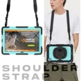 thumbnail image 7 of Case for Lenovo Tab 10.1 inch 2025 Model TB311FU TB311XU with Screen Preotector Pencil Holder Shockproof Rugged Cover with Kickstand Hand Strap Shoulder Strap, 7 of 7