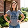 thumbnail image 4 of Womens Beat The Other Team T Shirt Funny Sarcastic Sports Winners Text Tee for Ladies Womens Graphic Tees, 4 of 9