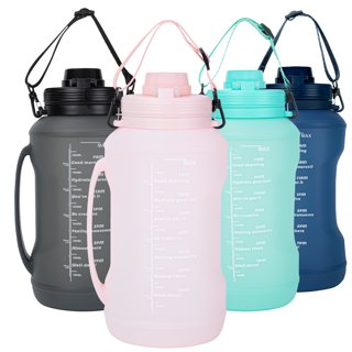 Aessdcan 2pc Kawaii Water Bottle With Straw And Stickers, Cute Motivational  Water Bottle With Time Marker, 67oz Leakproof Half Gallon Water Bottles  BPA-Free For Office School Gym And Workout 