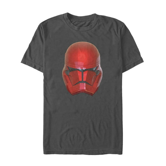 Men's Star Wars: The Rise of Skywalker Sith Trooper Helmet  Graphic Tee Charcoal Medium