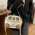 thumbnail image 4 of HLONK Trendy Car Shape ‘s Crossbody Bag with Spacious Interior and Functional Pockets Shoulder Purse PU Handbag, 4 of 21