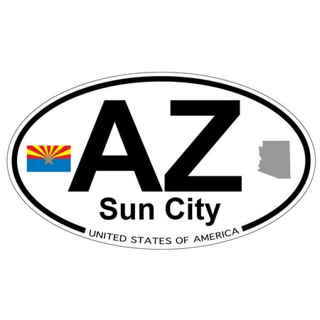 Sun City, AZ - Oval Sticker