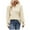 Beige, variant on Scyoekwg Blouses for Women Casual V-Neck Puff Sleeve Elegant Shirts Fall Tops Long Sleeve T Shirts Women Blouses Trendy Solid Color Loose Lightweight Pullover (Beige,XXL)