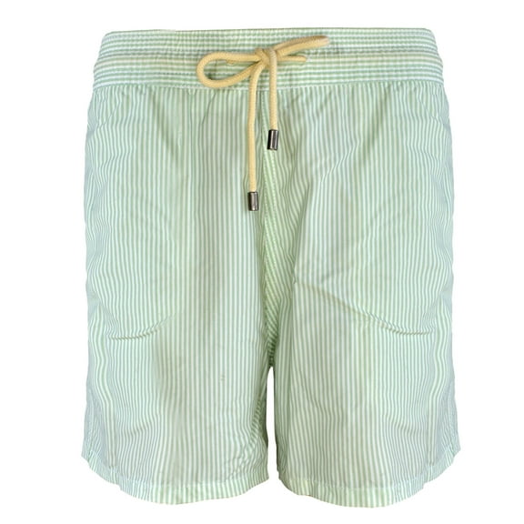 Solid & Striped Men's The Classic Aquamarine & White Trunks, S
