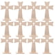 thumbnail image 1 of GOOHOCHY 30 fichas de cruz de madera para grafiti sin terminar, hechas a mano, para manualidades, para niños, 1 of 8