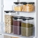 thumbnail image 1 of Caja de almacenamiento de granos, frasco de plástico transparente sellado, caja sellada para el hogar, frasco de almacenamiento de especias, frasco de almacenamiento de alimentos, 1 of 3