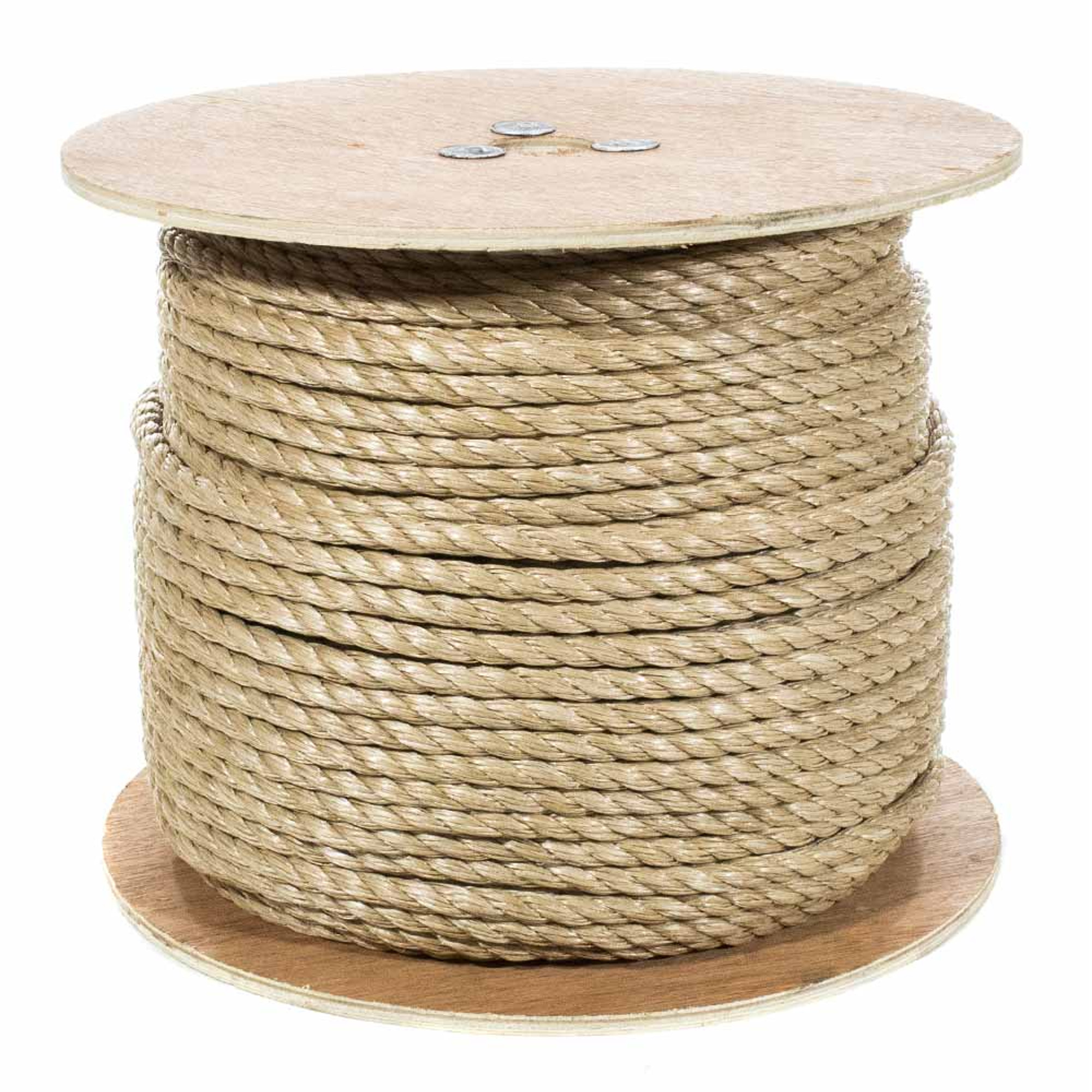 3 Strand Twisted ProManila Polypro Rope - Sizes range from 1/4 Inch - 2 Inch Diameters - 10-600Ft Lengths - image 1 of 2