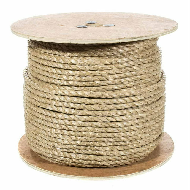 3 Strand Twisted ProManila Polypro Rope - Sizes range from 1/4 Inch - 2 Inch Diameters - 10-600Ft Lengths
