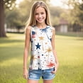 thumbnail image 2 of Splozh Girls Tank Top 5-14 Years 4th of July Summer Sleeveless Tops for Girls Running Girl Tank Top Girls Athletic Tank Tops,Blue,7-8 Years, 2 of 6