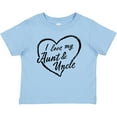 thumbnail image 3 of Inktastic I Love My Aunt and Uncle in Black Chalk Heart Boys or Girls Baby T-Shirt, 3 of 5