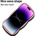 thumbnail image 5 of for iPhone 14 Pro Max Case Cute 3D Love Heart Curly Wave Shape Phone Cover Soft TPU Shockproof Full Camera Lens Protective Case for iPhone 14 Pro Max 6.7 Inch for Women Girl-Pink, 5 of 12