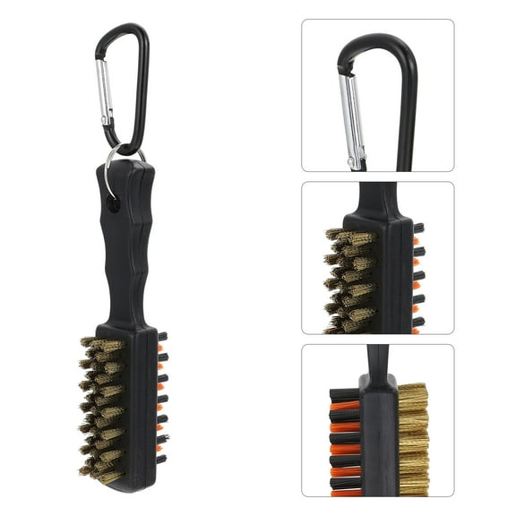 Worgeous Double-Sided Golf Brush with Steel Wire Bristles for Cleaning Golf and Equipment
