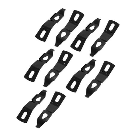 Spring Hanger - Uxcell 50mmx14mmx8mm Picture Photo Frame Metal Spring Turn Clip Hanger Black 10pcs