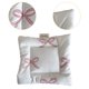 thumbnail image 2 of Posavasos cuadrado de algodón, posavasos, posavasos para bebidas, posavasos para bebidas Lazo rosa, 2 of 6