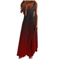 thumbnail image 2 of Ovzne Robes pour Femmes Robe d'Été Robes d'Été pour Femmes Imprimé Sans Manches Col Rond Robe Décontractée Robes pour Femmes Imprimé Liquidation, 2 of 5