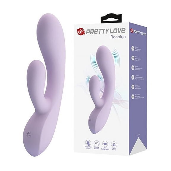 Pretty Love Rosalyn Rabbit Vibrator, Lilac