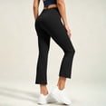 thumbnail image 4 of JOANKDMI High Waisted Bootcut Yoga Pants for Women Tummy Control Cropped Flare Leggings Athletic Workout Activewear Stretch Trousers for Gym Running Everyday Wear, 4 of 6