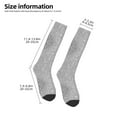 thumbnail image 2 of Naloa GlitterSilver Thigh High Socks Extra Long Stretchy Sock Women Over Knee High Opaque Stocking Daily Wear, 2 of 6