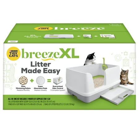 UPC: 0070230169488 | Purina Tidy Cats Breeze Cate Litter Box System Breeze System Starter Kit XL Litter Box Litter Pellets & Pads