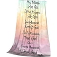 thumbnail image 4 of Christian Gift for Women Mom Healing Throw Blanket Prayers Religious Soft Blankets Perfect Christmas Birthday Gift for Friends 30x40 Inch, 4 of 6