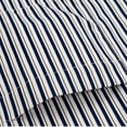 thumbnail image 3 of JUUYY Mens Oversized Shirts Long Sleeve Button Down Lapel Stripe Shirt Tops with Pocket Casual Loose Shirt Dark Blue M, 3 of 7
