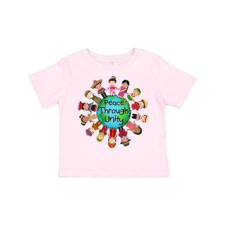 

Inktastic Peace Through Unity Gift Toddler Boy or Toddler Girl T-Shirt