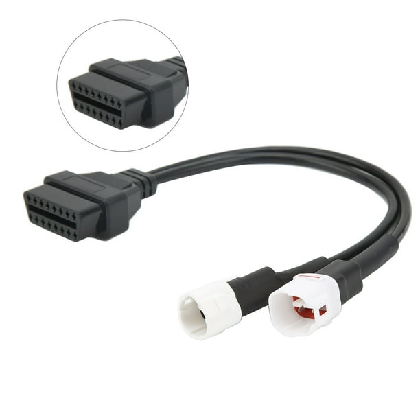 Diagnostic Adapter, OBD2 To 3 Pin 4 Pin Diagnostic Cable ABS Metal