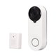thumbnail image 4 of 1080P WIFI Video timbre cámara lente gran angular PIR detección de movimiento Audio bidireccional IR visión nocturna para seguridad del hogar blanco, 4 of 14
