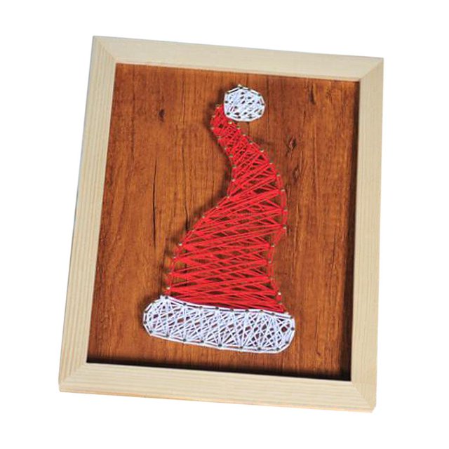 Kits de Cuerda de Sombrero de Santa Herramientas Artesanales para Fabricación de Proyectos de Manualidades Los 23x28cm BLESIY Kits de arte de cuerda para niños