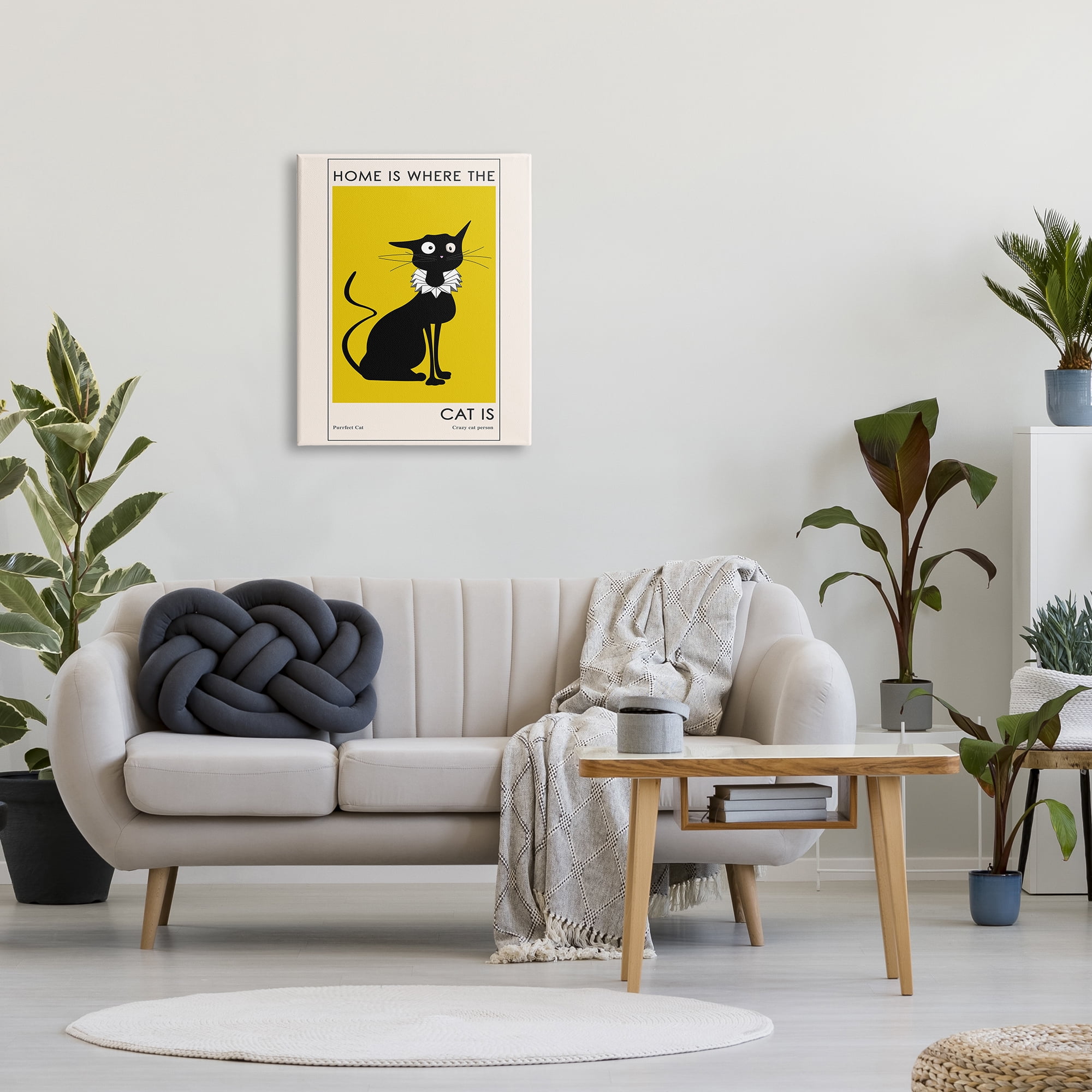 Stupell Industries Home's Where Cat Is Phrase Funny Fashion Feline, 24 x 30, Design by Ayse